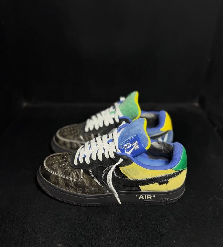 Air Force 1 Low Offer White X LV Black Metallic Silver