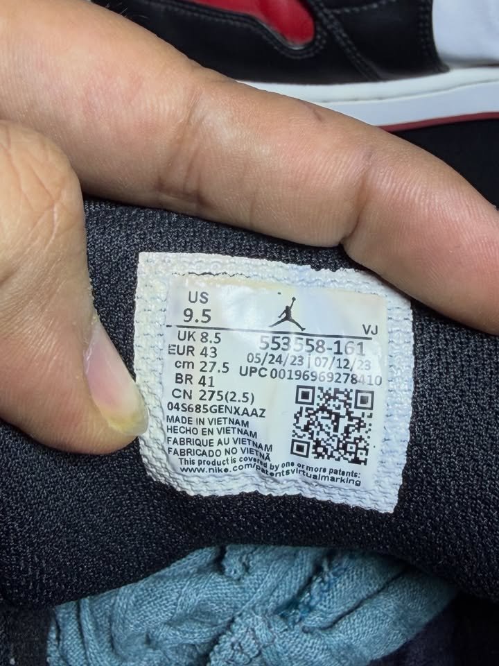 Jordan 1 Low Bred Toe 2.0 - Image 6