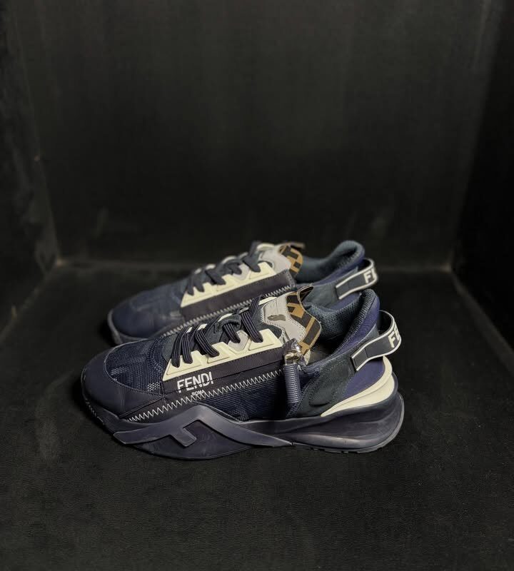 Fendi Flow Low Top Sneaker Navy