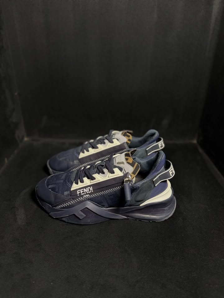 Fendi Flow Low Top Sneaker Navy