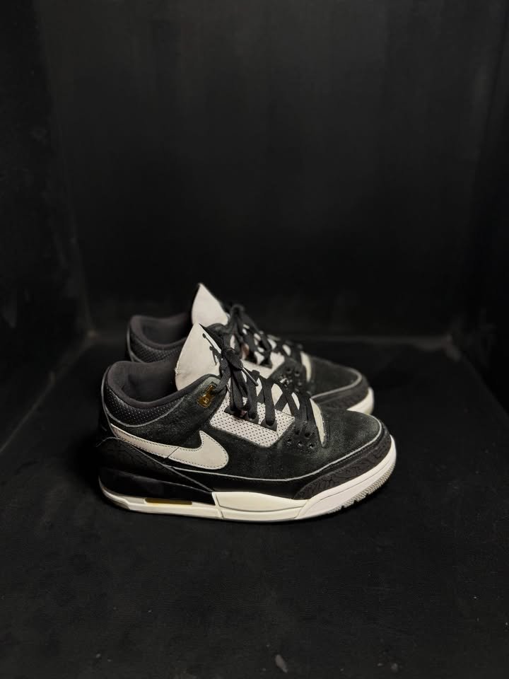 Jordan Retro 3 Tinker Black Cement Gold - Image 2