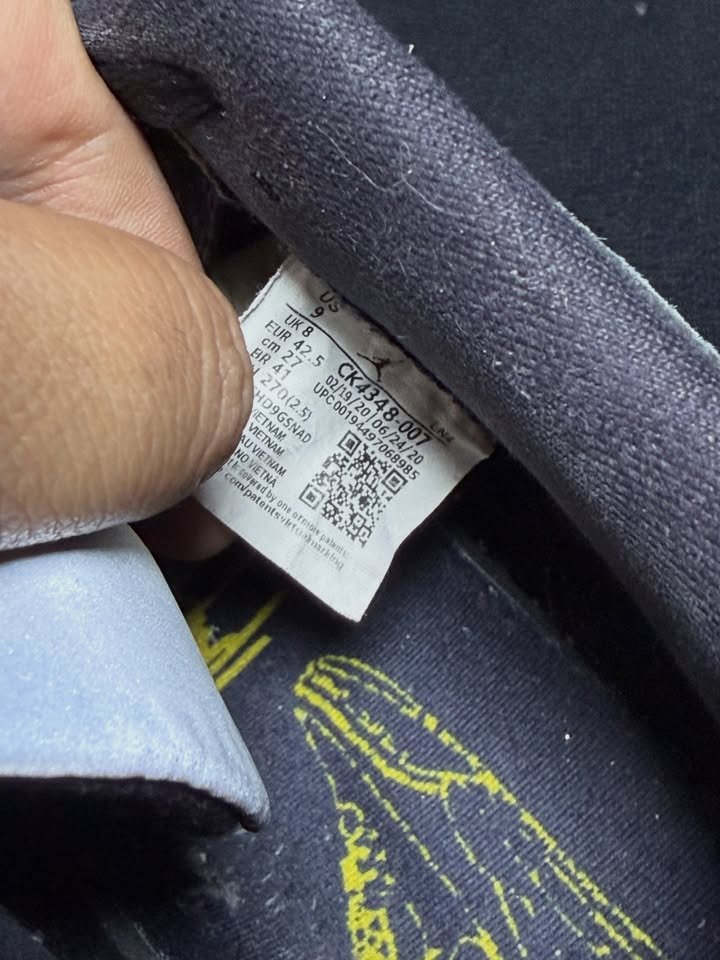 Jordan Retro 3 Tinker Black Cement Gold - Image 6